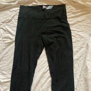 Victoria's Secret capri yoga pants with fold over waistband